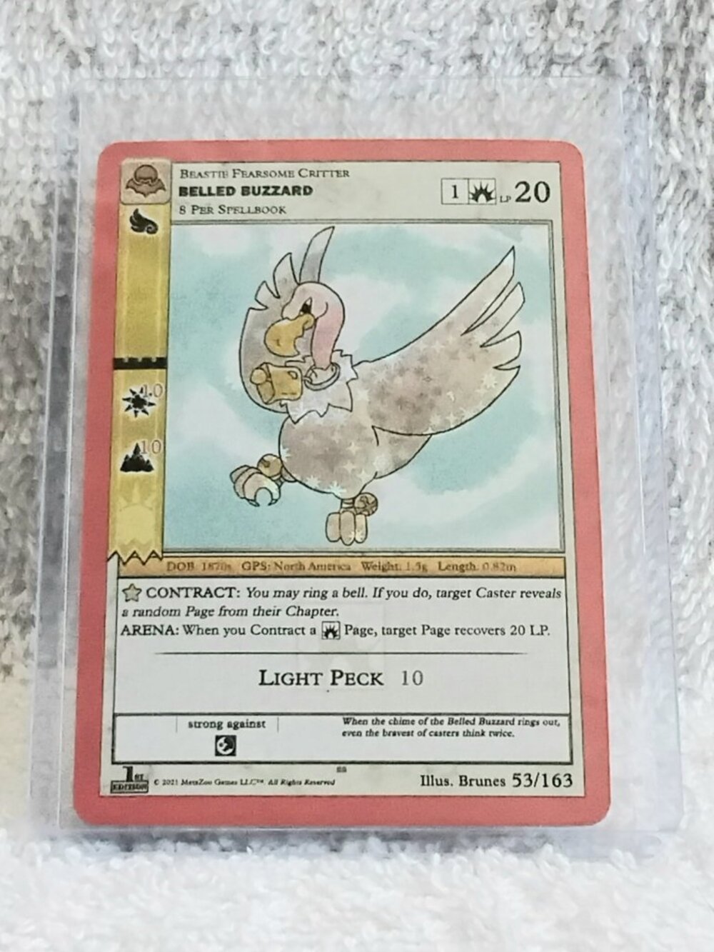 5/$20 Mint 2021 Belled Buzzard Common Rev Holo Metazoo Card 53/163!!